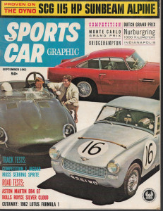 SPORTS CAR GRAPHIC 1962 SEPT - DB4GT, LOTUS 24 & 25, WILD JAG XKE